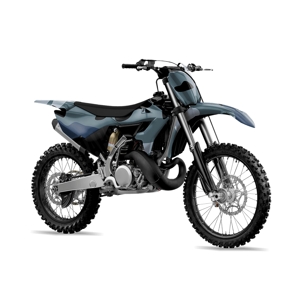Jumbo Classic Navy Camo Dirt Bike Vinyl Wrap