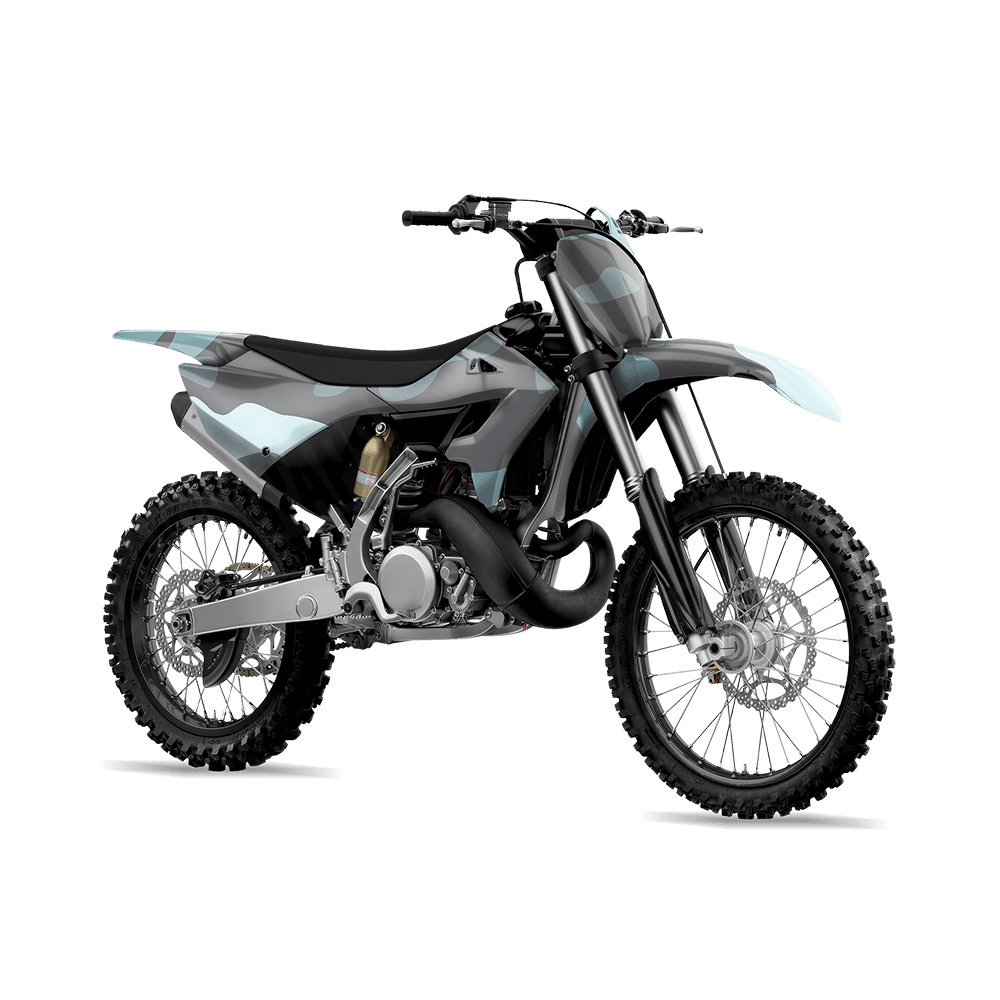 Jumbo Classic Overcast Camo Dirt Bike Vinyl Wrap