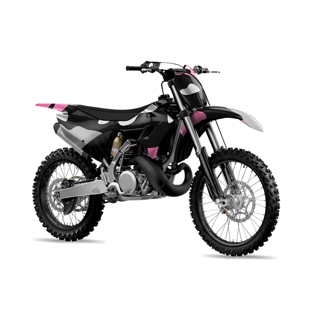 Jumbo Classic Pink Tiger Camo Dirt Bike Vinyl Wrap