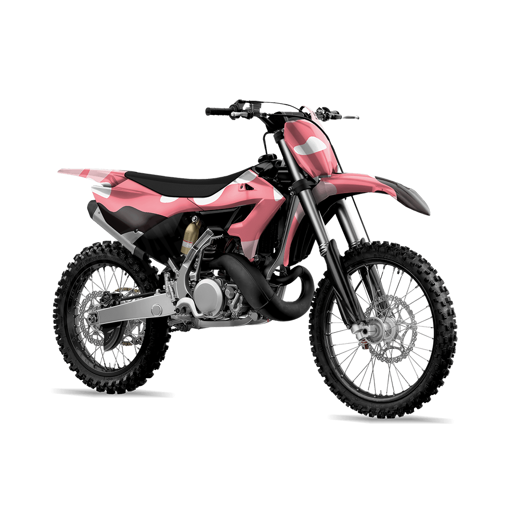 Jumbo Classic Pink Camo Dirt Bike Vinyl Wrap