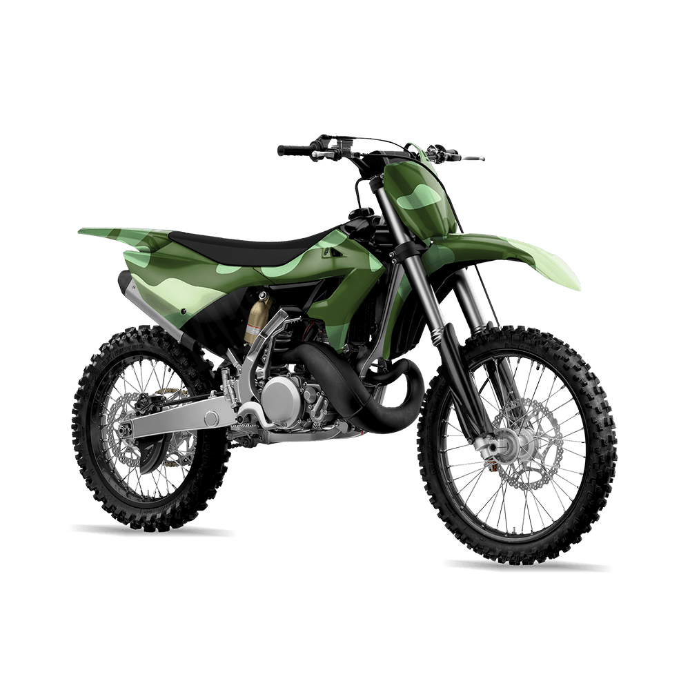Jumbo Classic Pistachio Camo Dirt Bike Vinyl Wrap