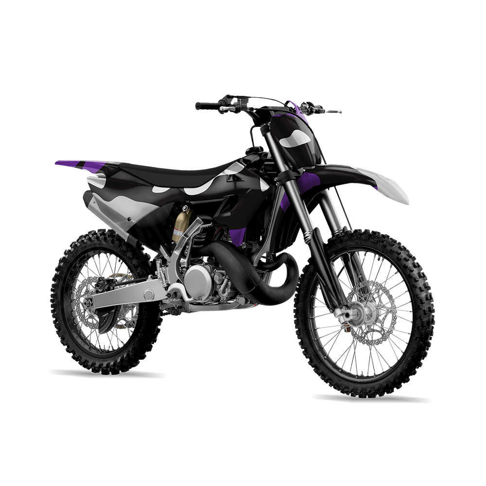 Jumbo Classic Purple Tiger Camo Dirt Bike Vinyl Wrap