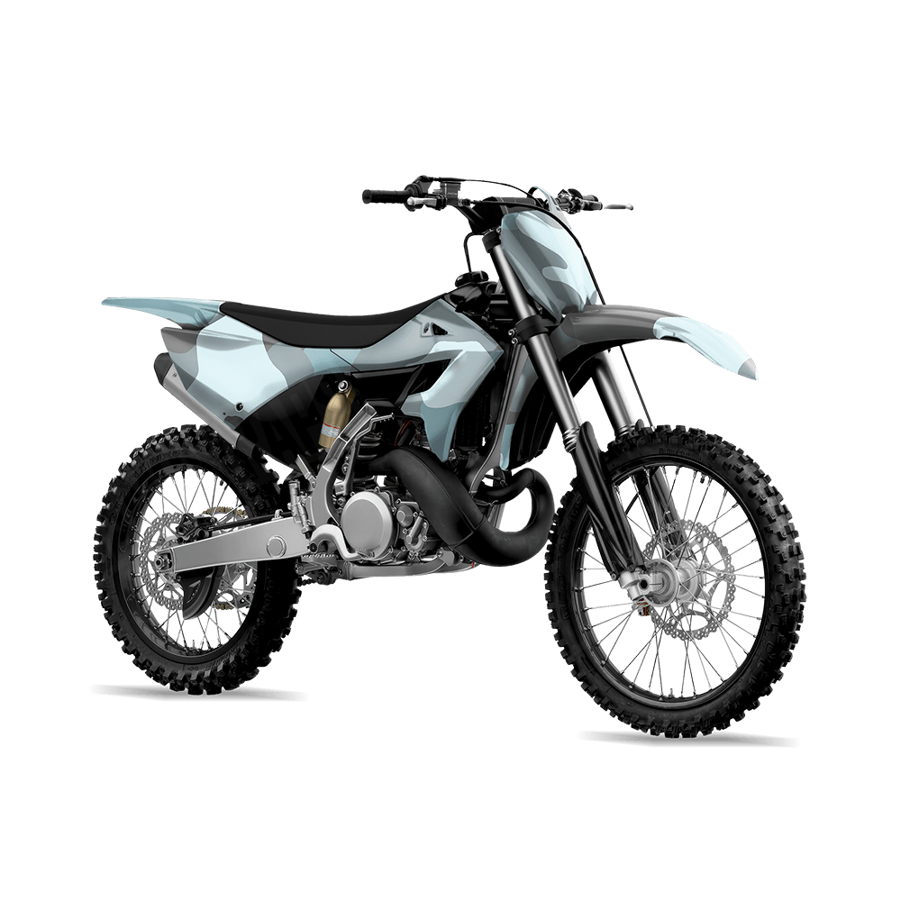 Jumbo Cumulus Overcast Camo Dirt Bike Vinyl Wrap