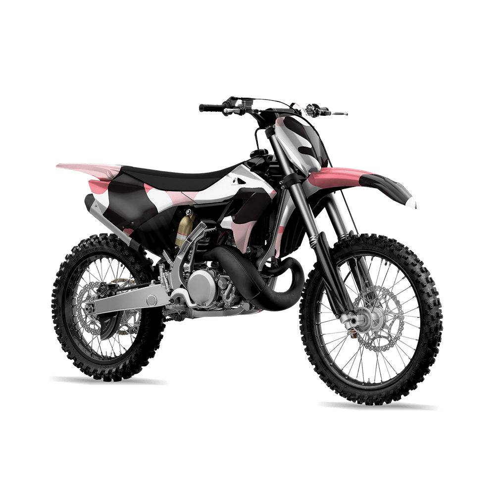 Jumbo Cumulus Pink Camo Dirt Bike Vinyl Wrap
