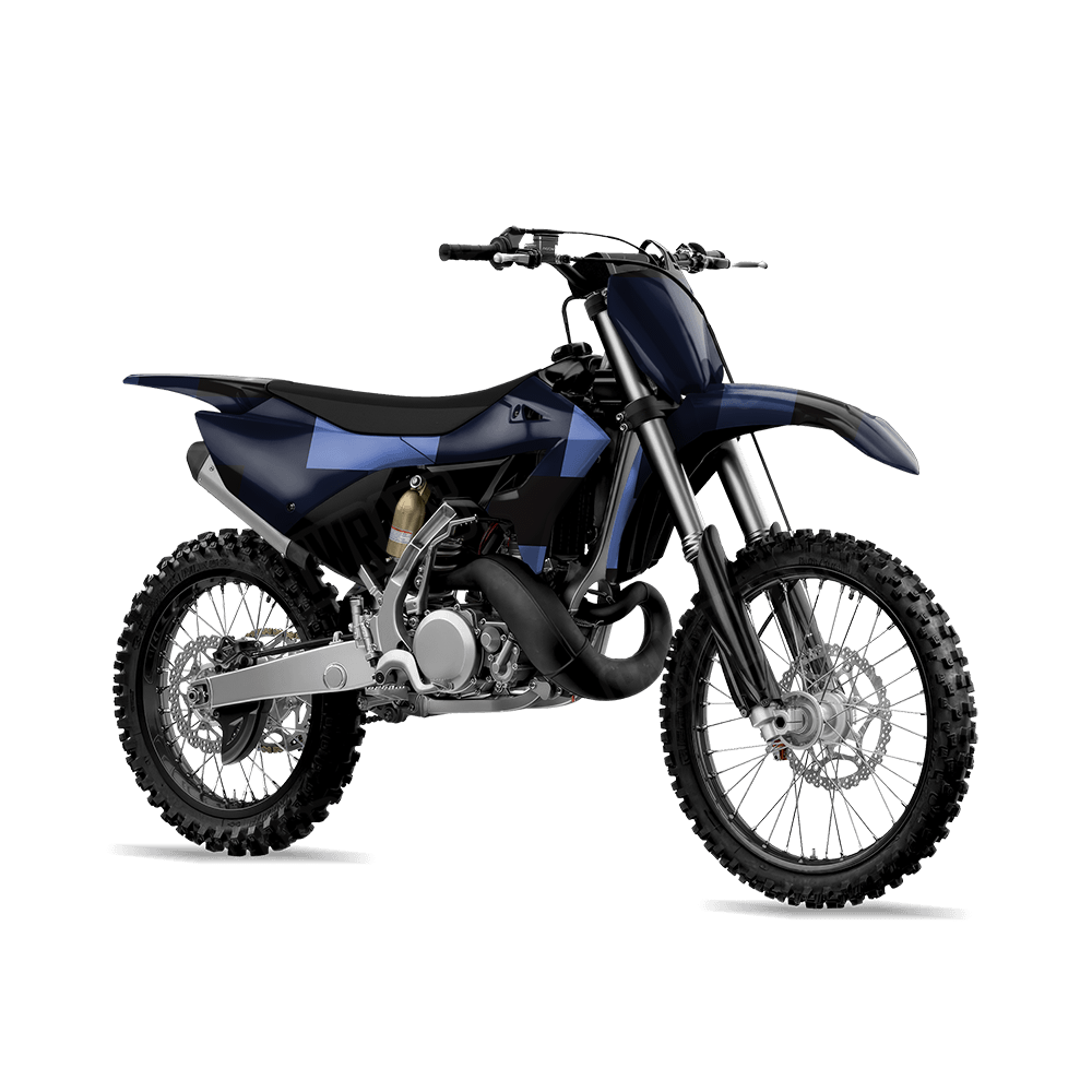 Pixel Blue Midnight Dirt Bike Wraps
