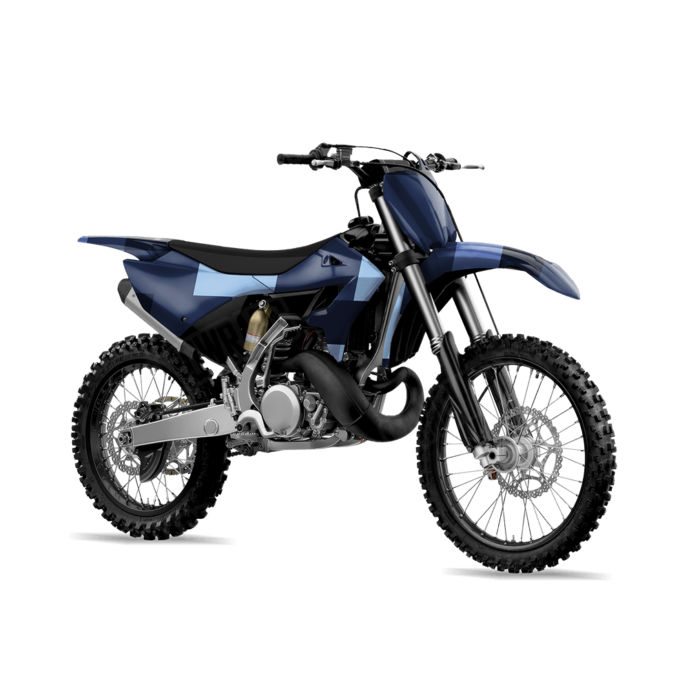 Pixel Blue Urban Night Dirt Bike Wraps