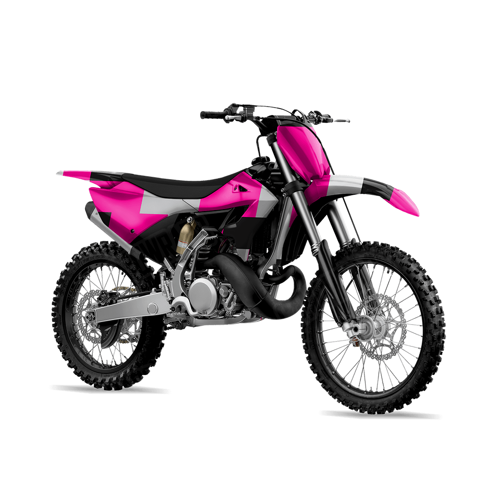 Pixel Magenta Tiger Dirt Bike Wraps