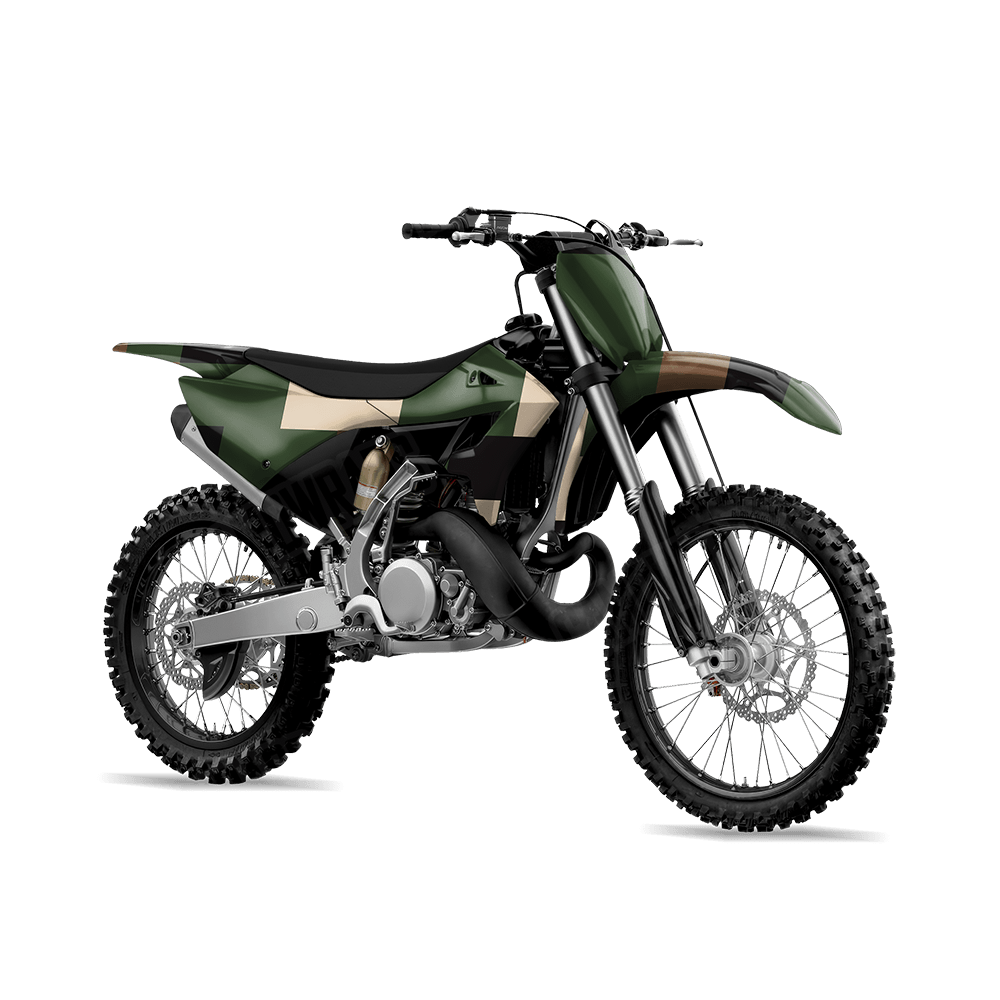 Pixel Woodland Dirt Bike Wraps