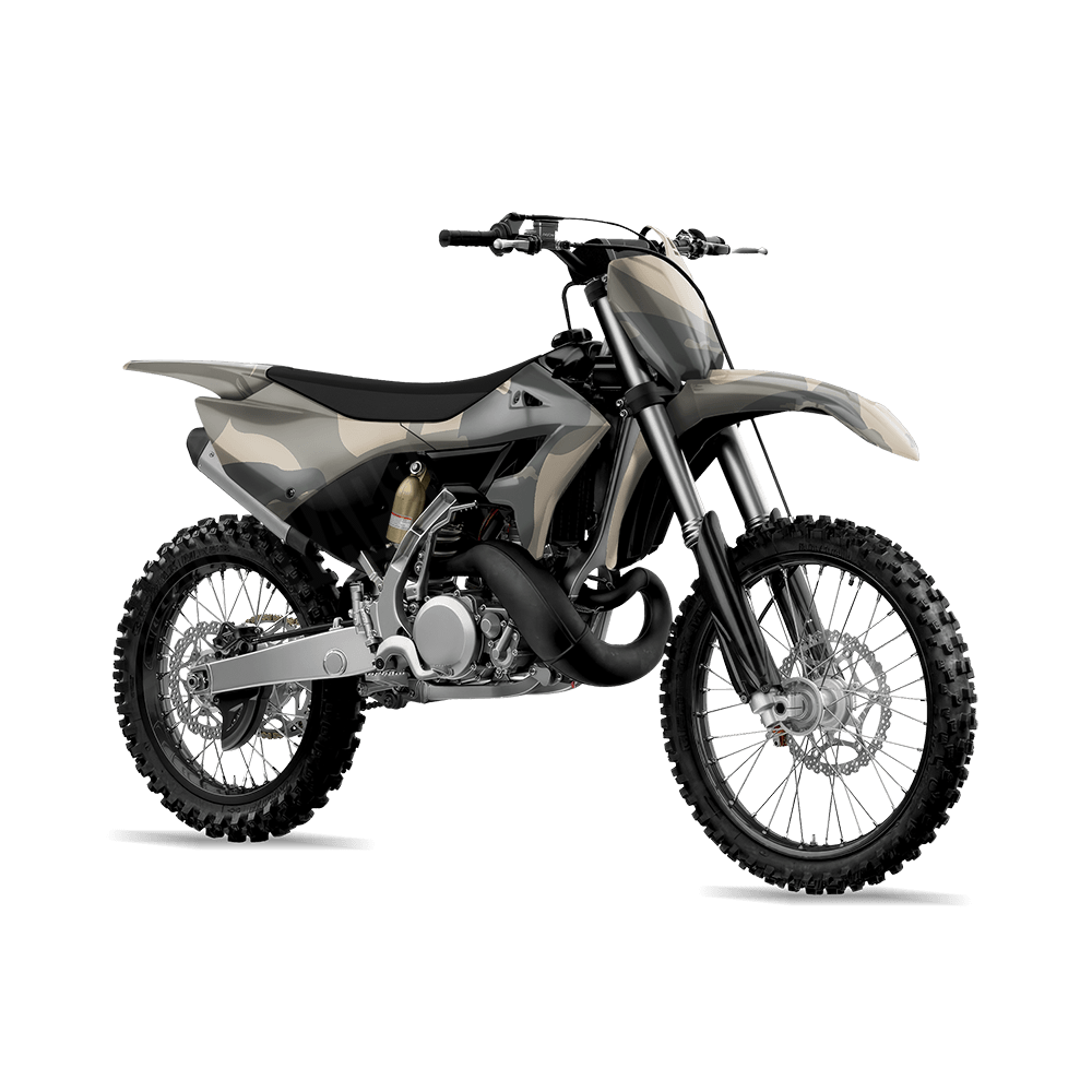Jumbo Ragged Army Camo Dirt Bike Vinyl Wrap