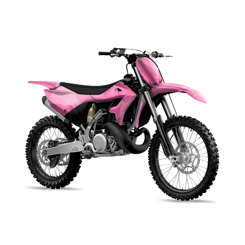 Jumbo Ragged Elite Pink Camo Dirt Bike Vinyl Wrap