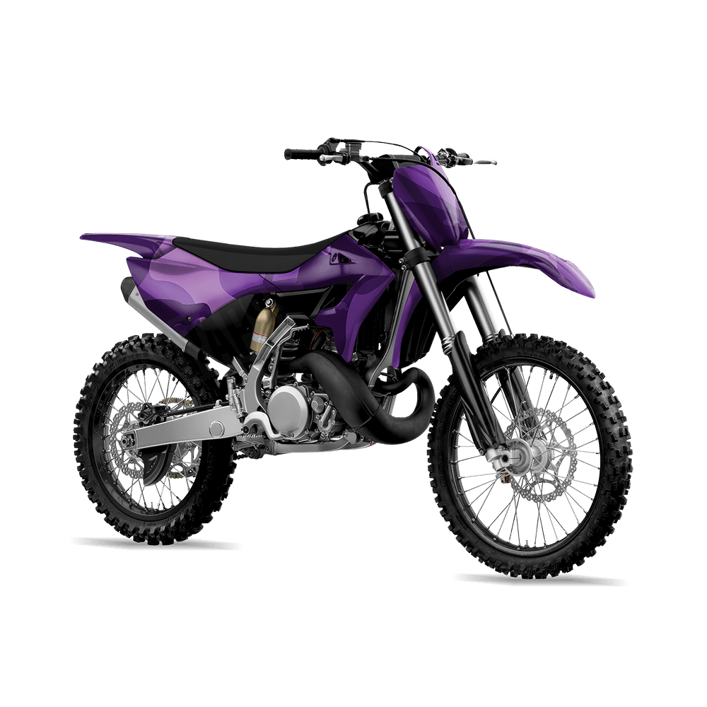 Jumbo Ragged Elite Purple Camo Dirt Bike Vinyl Wrap
