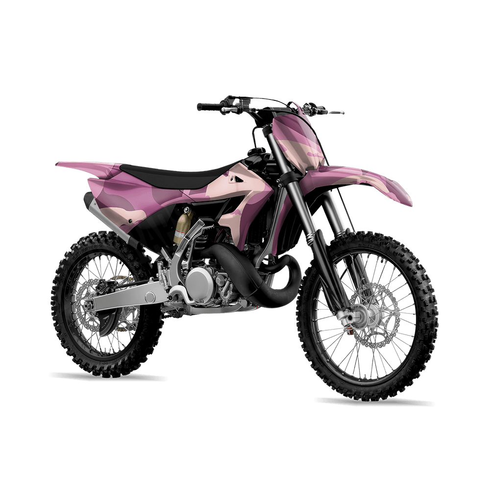 Jumbo Ragged Floral Camo Dirt Bike Vinyl Wrap