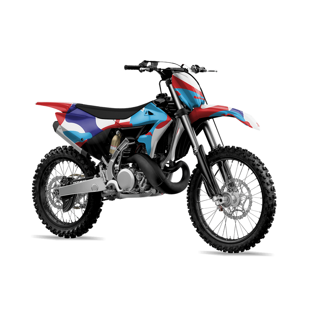 Jumbo Ragged M Series Camo Dirt Bike Vinyl Wrap