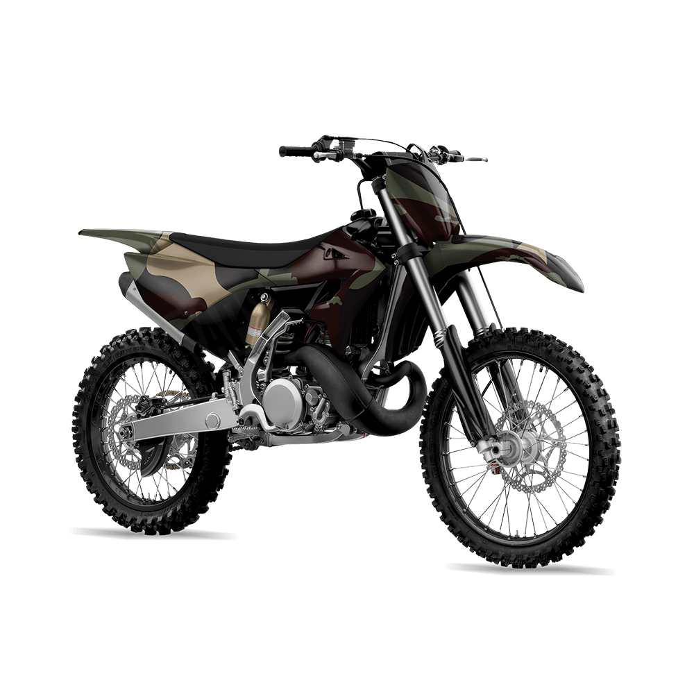 Jumbo Ragged Militant Blood Camo Dirt Bike Vinyl Wrap