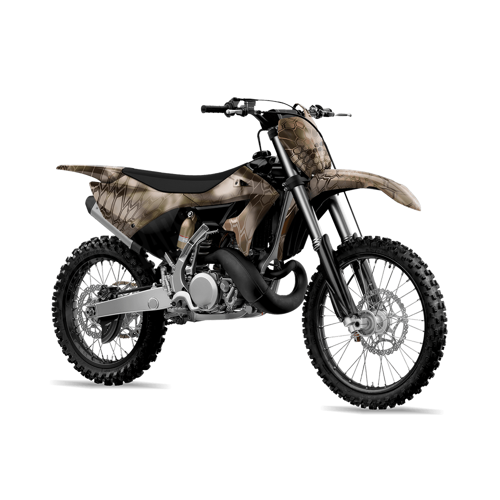 Kryptek Highlander Camo Dirt Bike Vinyl Wrap