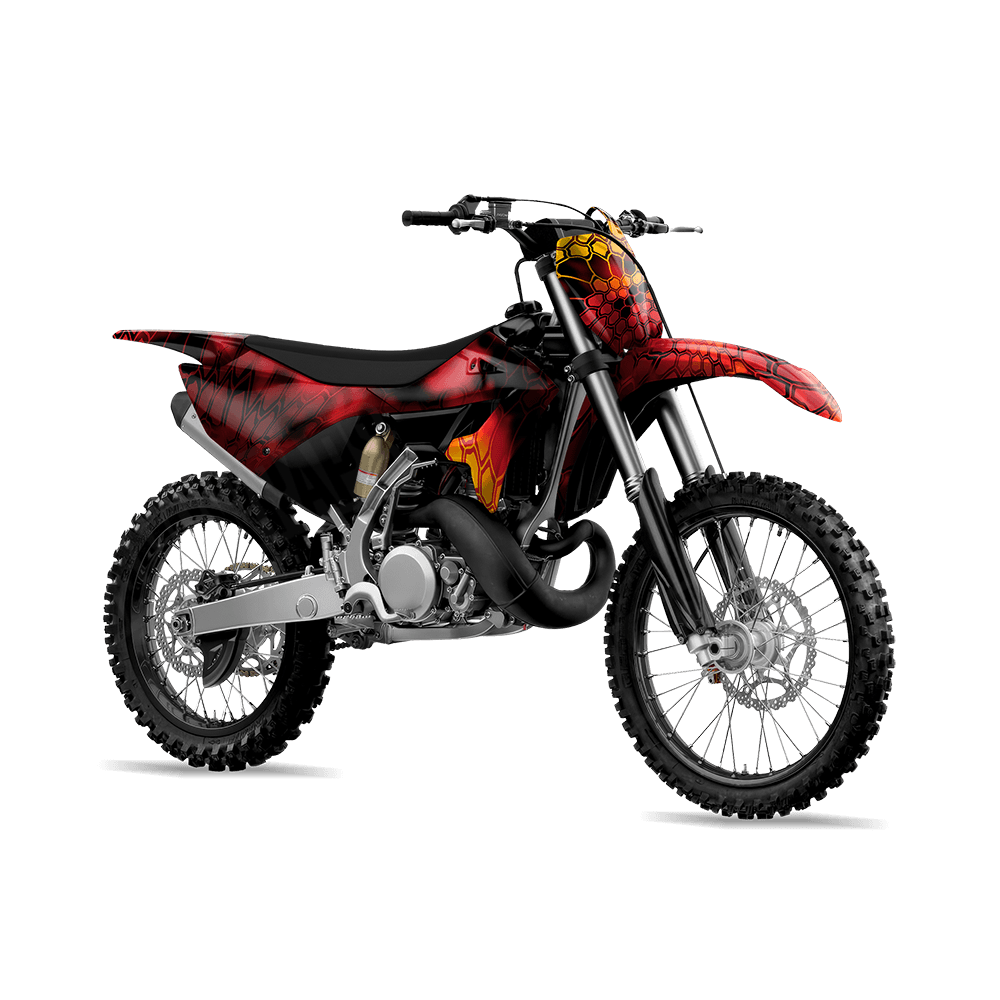 Kryptek Lava Camo Dirt Bike Vinyl Wrap