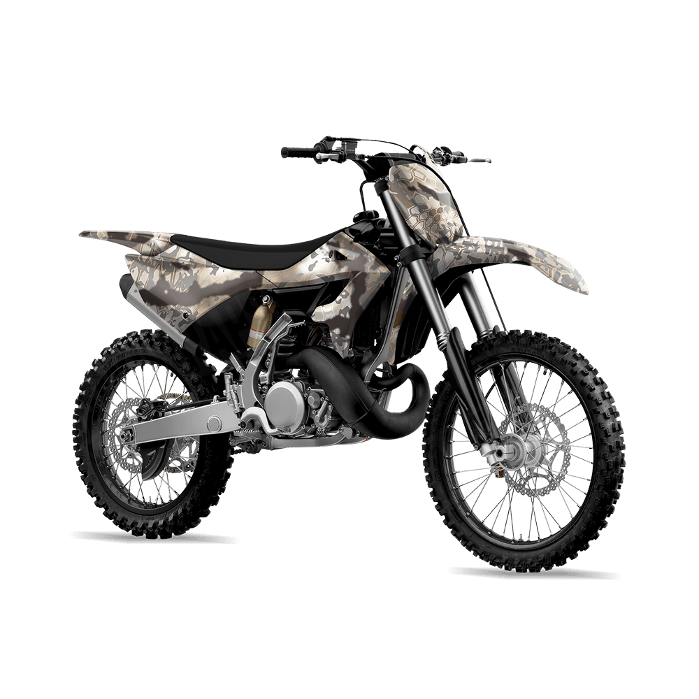 Kryptek Obskura Driftwood Camo Dirt Bike Vinyl Wrap