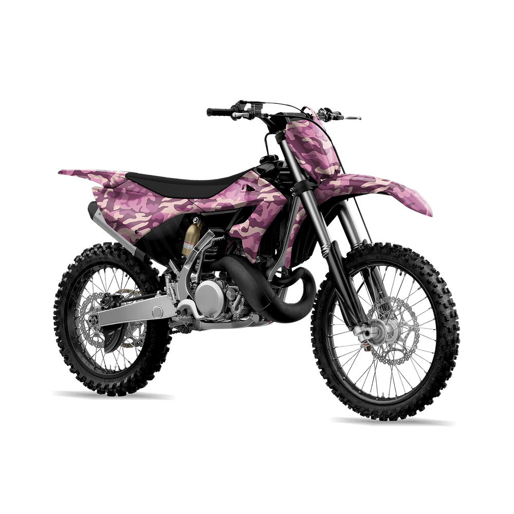 Large Classic Floral Camo Dirt Bike Vinyl Wrap