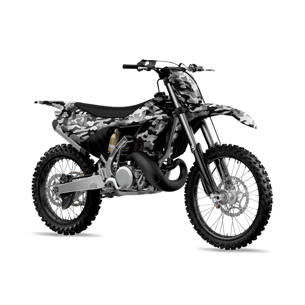 Large Classic Urban Night Camo Dirt Bike Vinyl Wrap