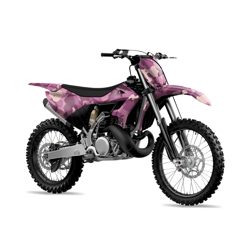 Large Cumulus Floral Camo Dirt Bike Vinyl Wrap