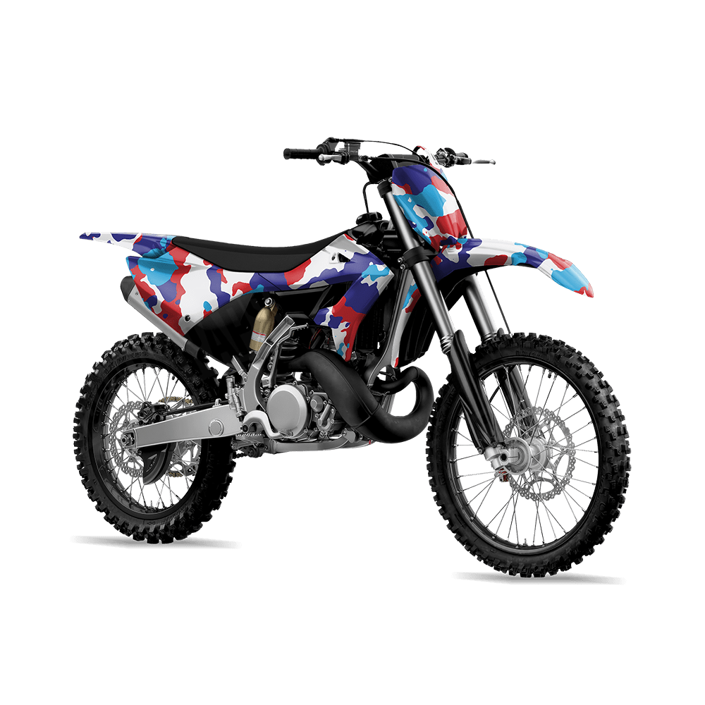 Large Cumulus M Series Camo Dirt Bike Vinyl Wrap
