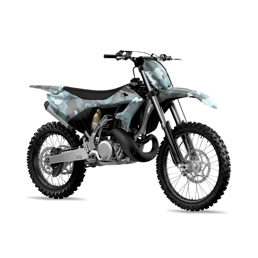 Large Cumulus Overcast Camo Dirt Bike Vinyl Wrap