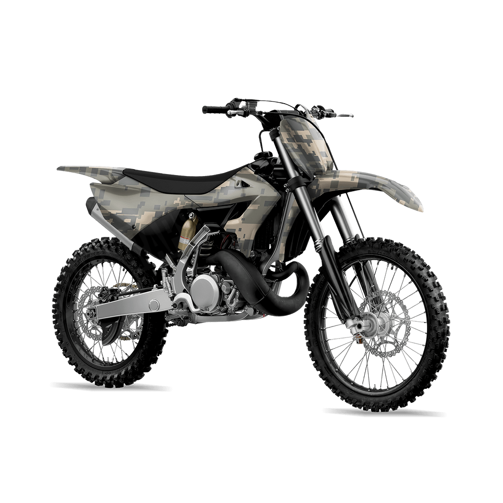 Large Digital Army Camo Dirt Bike Vinyl Wrap