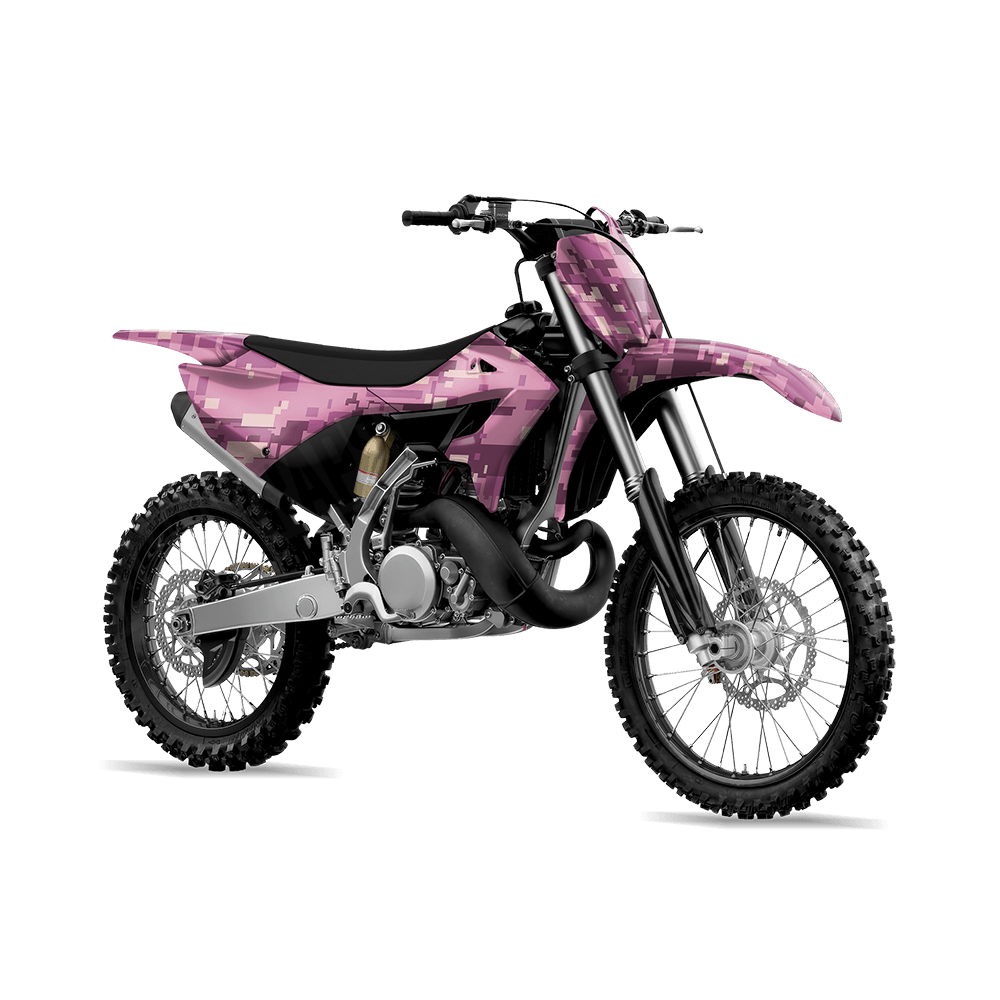 Large Digital Floral Camo Dirt Bike Vinyl Wrap