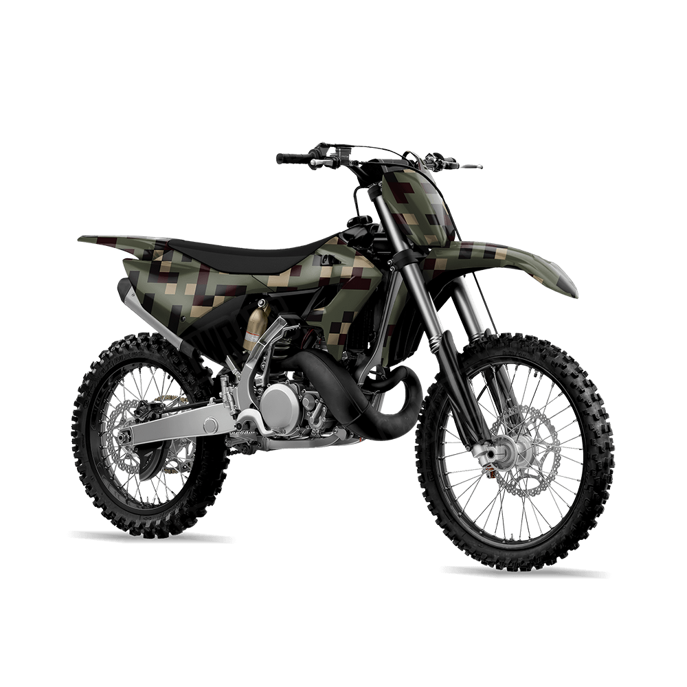 Pixel Militant Blood Dirt Bike Wraps