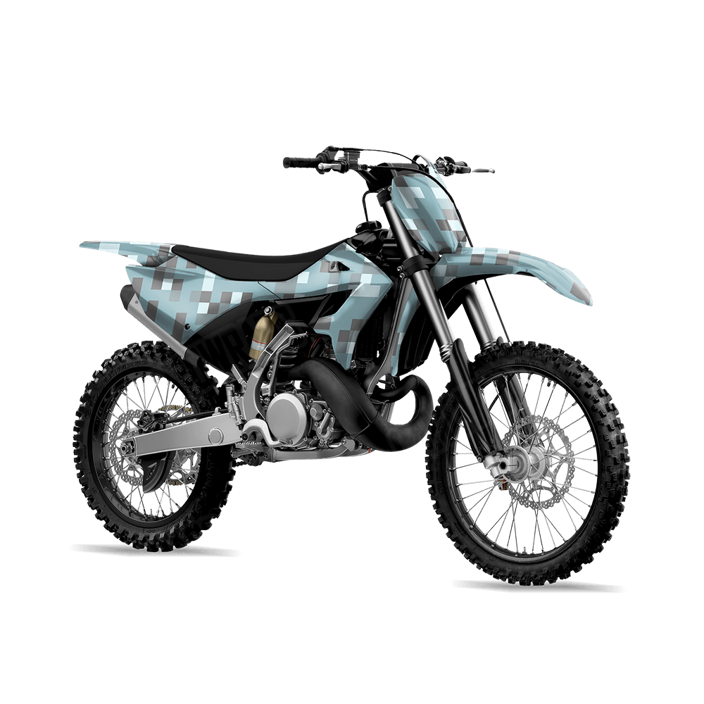 Pixel Overcast Dirt Bike Wraps