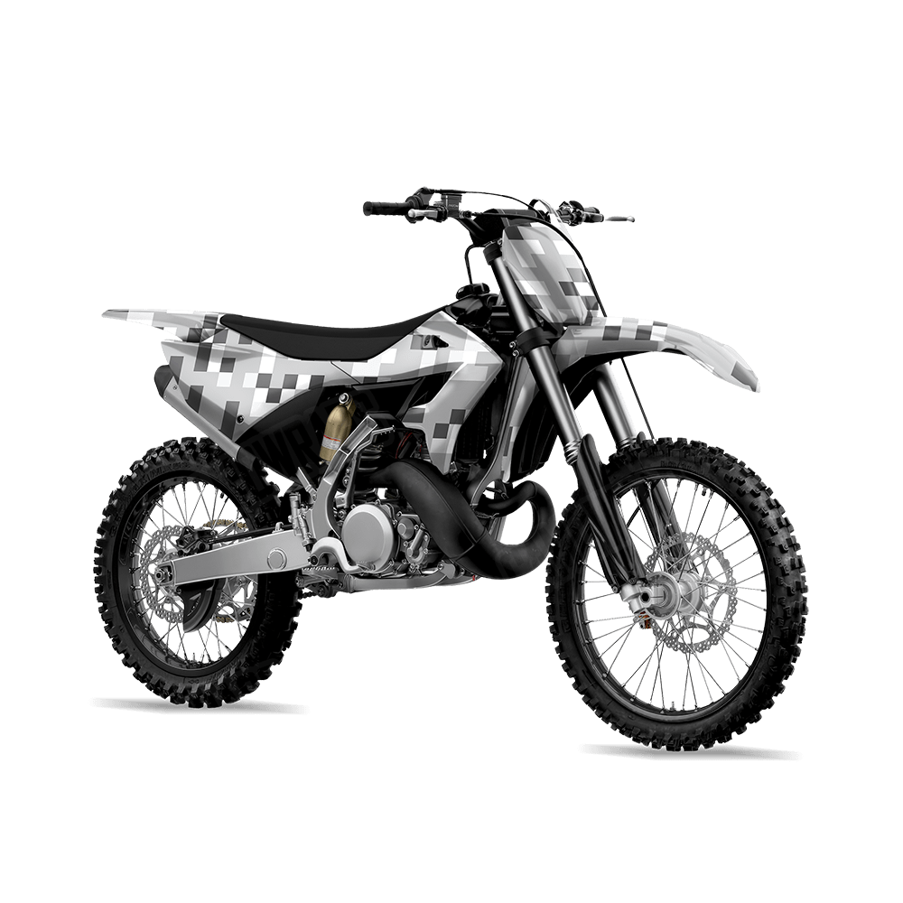 Pixel Snow Dirt Bike Wraps
