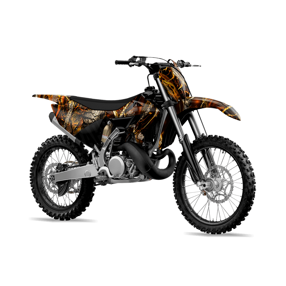 Nature Burning Voodoo Camo Dirt Bike Vinyl Wrap