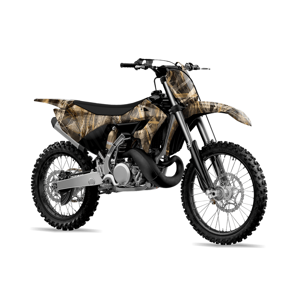 Nature Dry Grassland Duck Camo Dirt Bike Vinyl Wrap