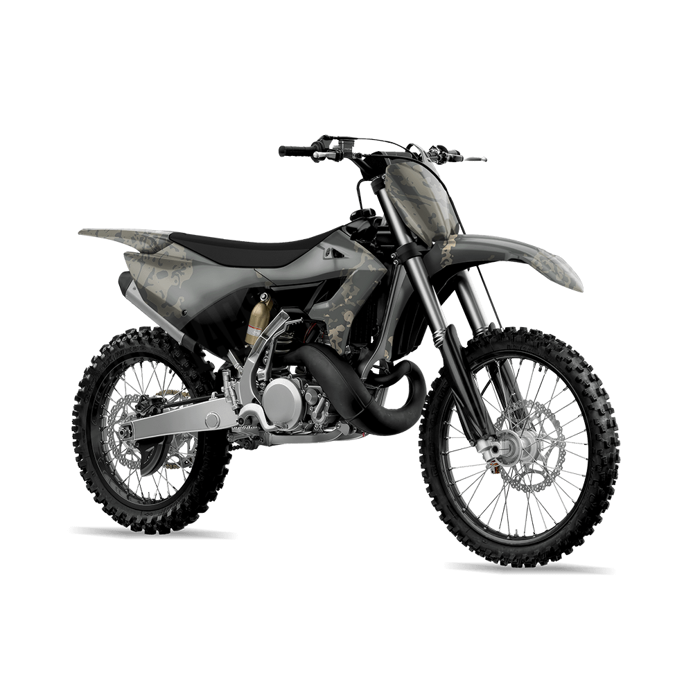 Pasted Army Camo Dirt Bike Vinyl Wrap