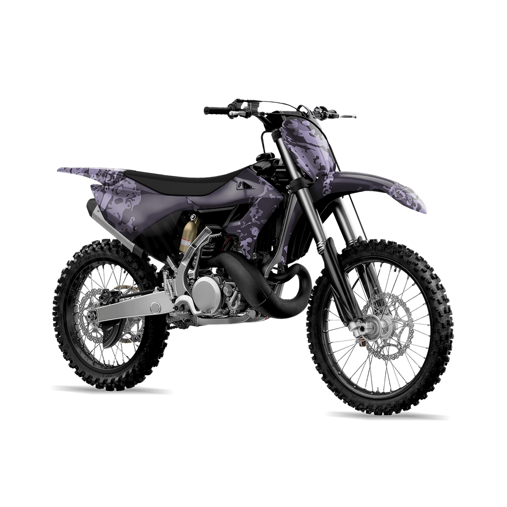 Pasted Lilac Camo Dirt Bike Vinyl Wrap
