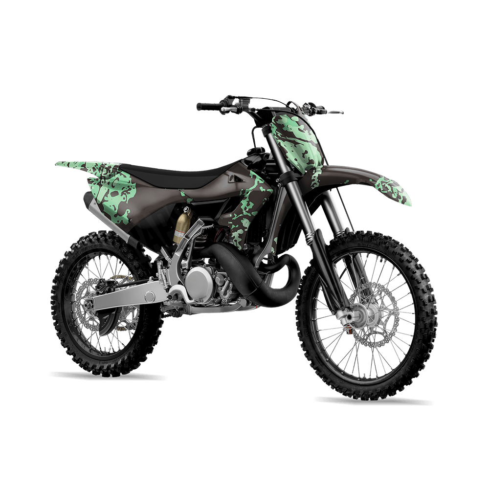 Pasted Mint Chocolate Chip Camo Dirt Bike Vinyl Wrap