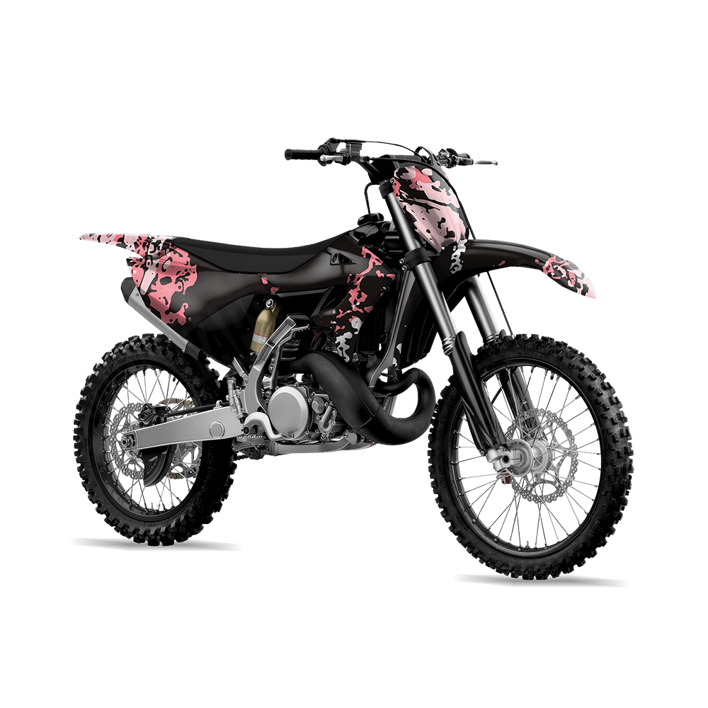 Pasted Pink Camo Dirt Bike Vinyl Wrap