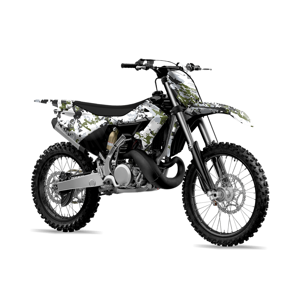 RELV X1 Timber Wolf Camo Dirt Bike Vinyl Wrap