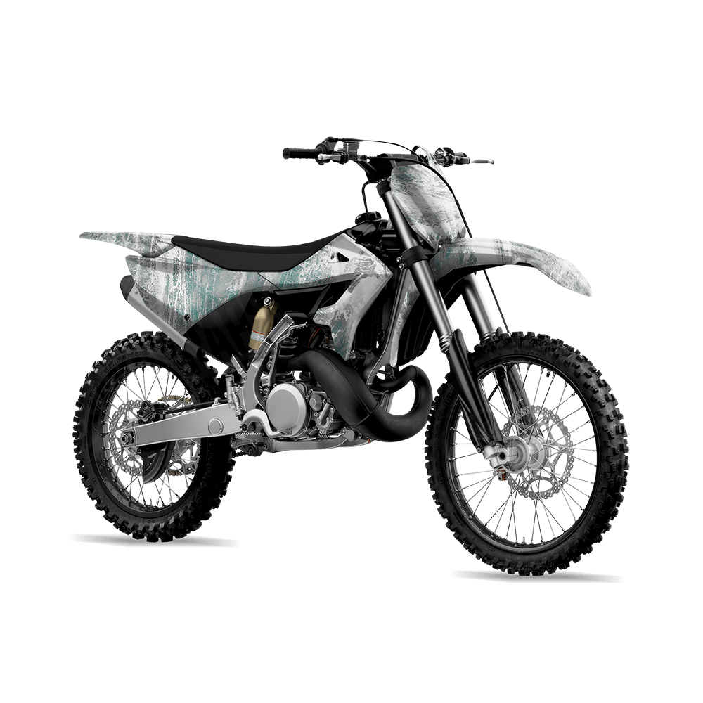 Realtree Aspect Arctic Camo Dirt Bike Vinyl Wrap