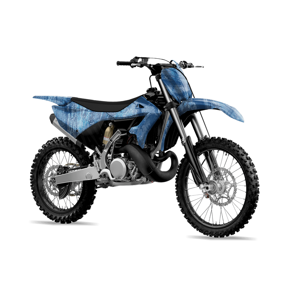 Realtree Aspect Ocean Blue Camo Dirt Bike Vinyl Wrap