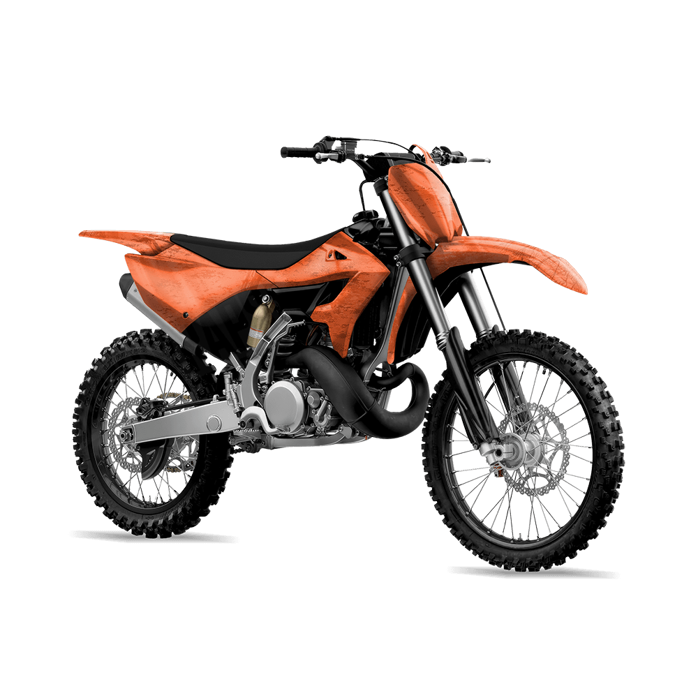 Realtree Fishing Orange Camo Dirt Bike Vinyl Wrap