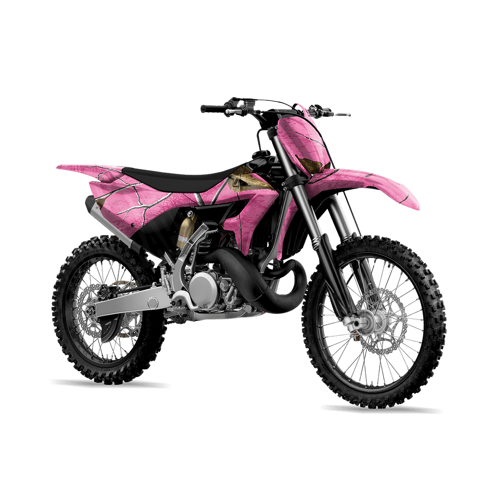 Realtree XTRA Colors Pink Camo Dirt Bike Vinyl Wrap CamoWraps