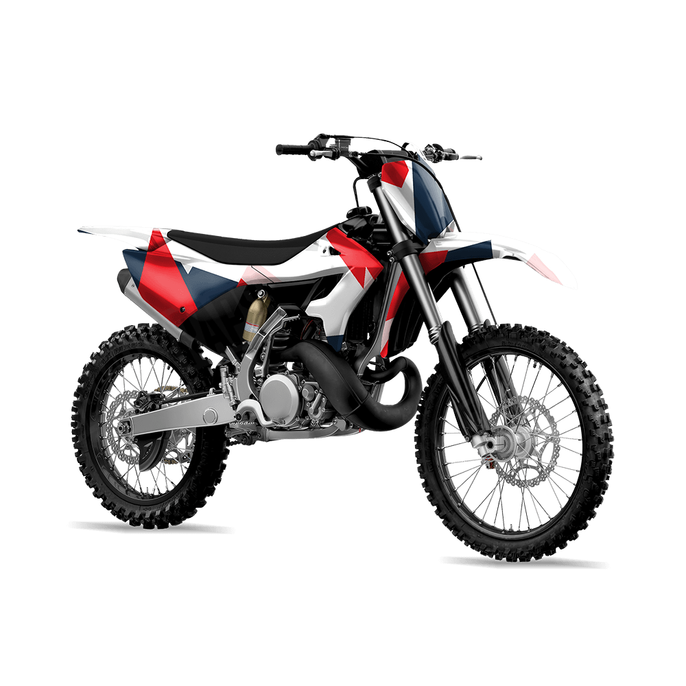 Shattered America Camo Dirt Bike Vinyl Wrap