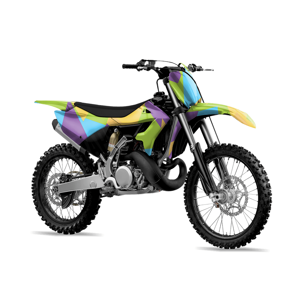Shattered Carnival Camo Dirt Bike Vinyl Wrap
