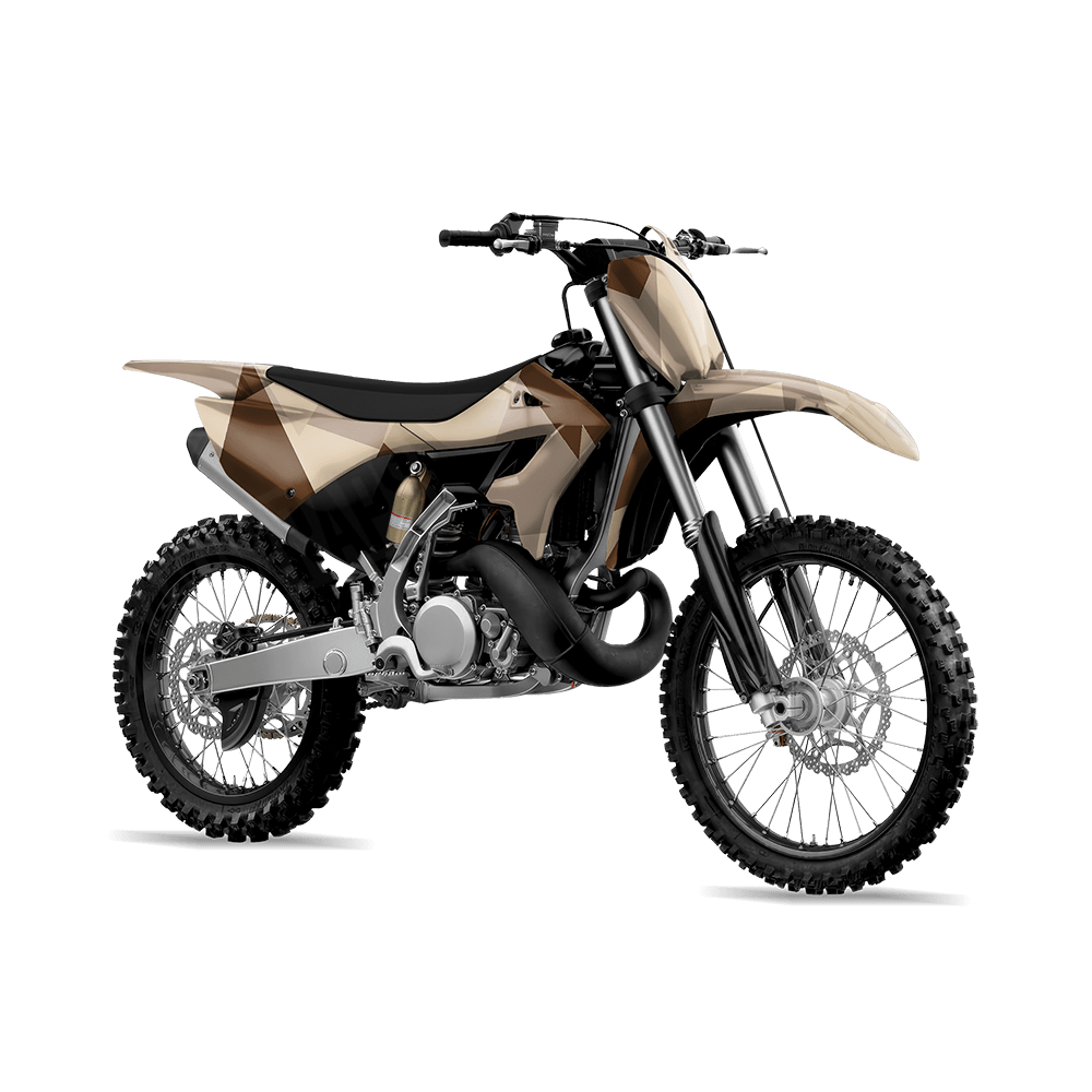 Shattered Desert Camo Dirt Bike Vinyl Wrap