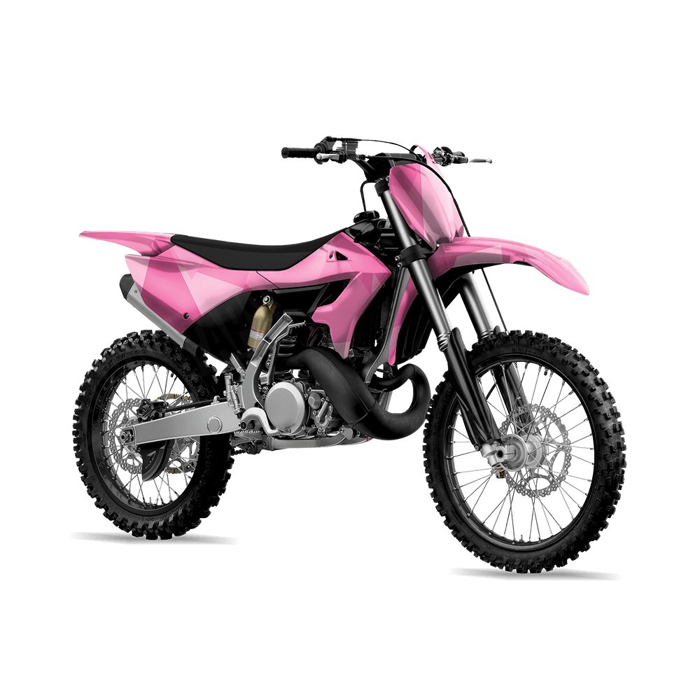 Shattered Elite Pink Camo Dirt Bike Vinyl Wrap