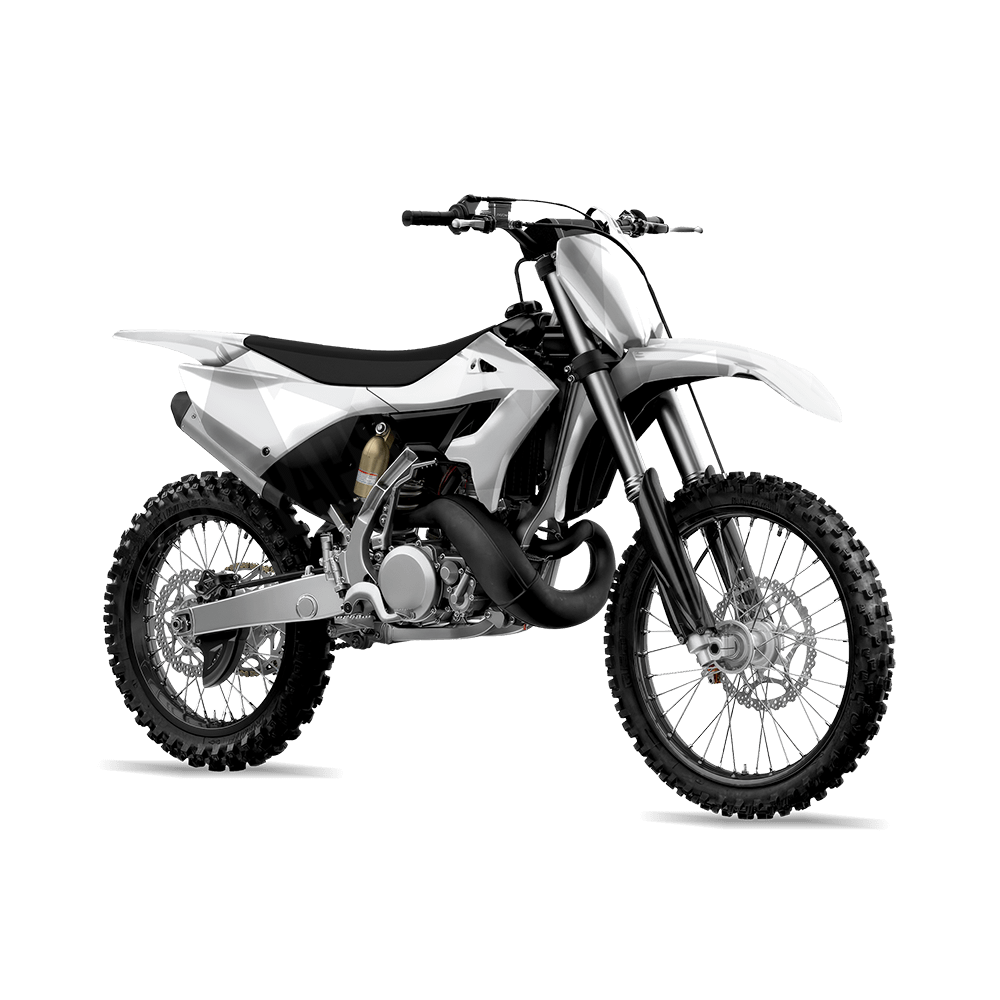 Shattered Elite White Camo Dirt Bike Vinyl Wrap