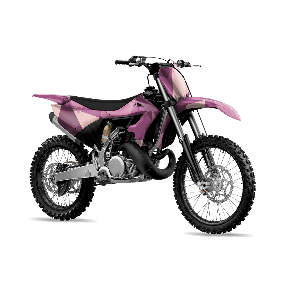 Shattered Floral Camo Dirt Bike Vinyl Wrap