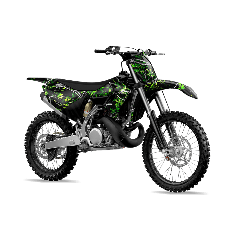 Sirphis Toxic Camo Dirt Bike Vinyl Wrap
