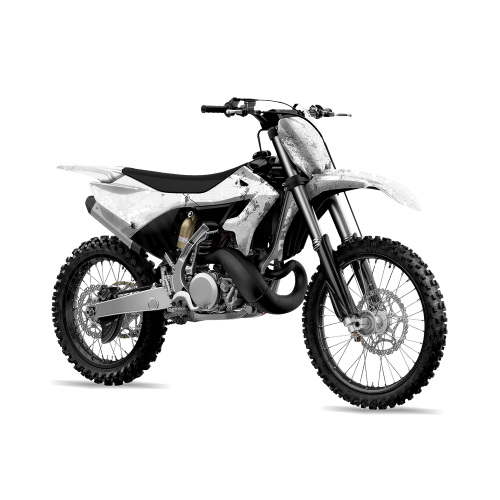 Substrate Sedona Snow Camo Dirt Bike Vinyl Wrap